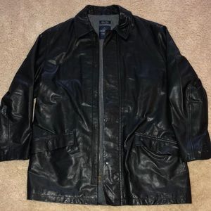 Nautical Leather Jacket XL